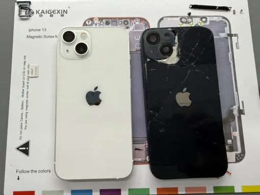 Reconditionnement complet iPhone 13, châssis, écran, batterie, Cappelle-la-Grande, RepaMobile