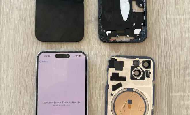 Changement de châssis complet iPhone 15 ainsi que l'écran et la batterie sur Cappelle, Cappelle-la-Grande, RepaMobile