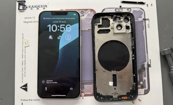 Reconditionnement complet iPhone 13, châssis, écran, batterie, Cappelle-la-Grande, RepaMobile