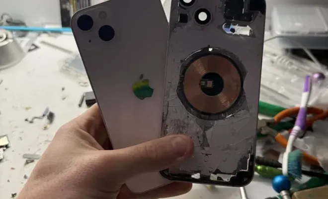 Changement de châssis iphone 13 rose sur cappelle-la-grande, Cappelle-la-Grande, RepaMobile