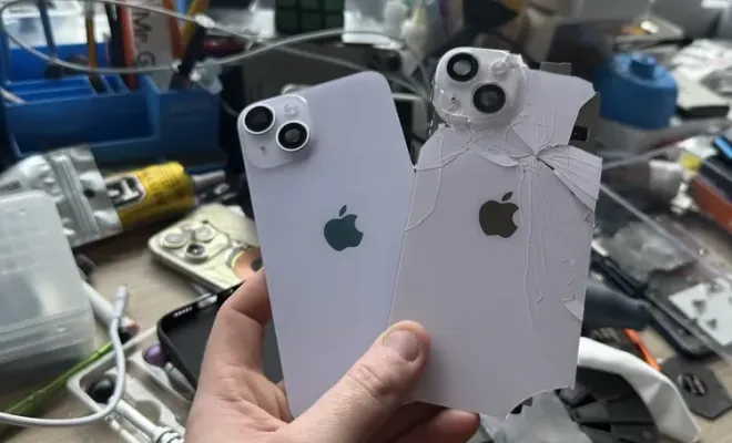 Changement vitre arrière iPhone 14 à Dunkerque, Cappelle-la-Grande, RepaMobile