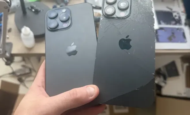 Changement vitre à air iphone 16 pro max sur Dunkerque, Cappelle-la-Grande, RepaMobile